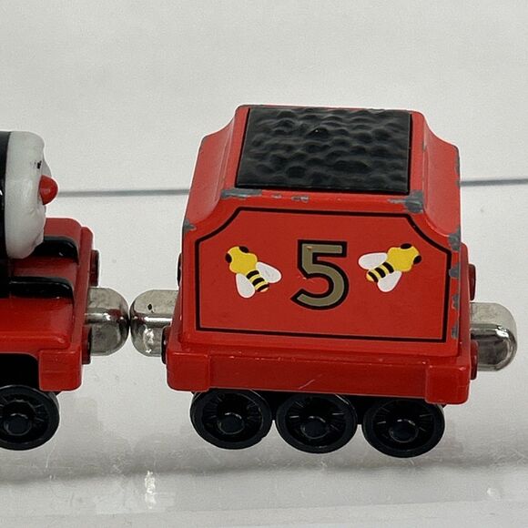 Thomas & Friends Wooden Railway Train Engine & Tender James Goes Buzz Buzz 2003 - Picture 4 of 7